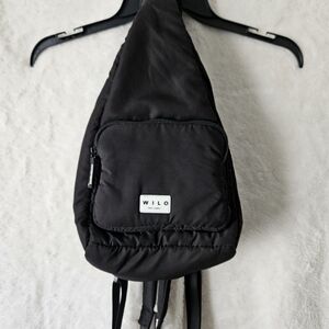 WILO Black Mini Sling Bag - Compact Everyday Crossbody